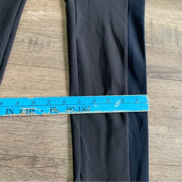 Athleta Stellar Tights Pants Navy Blue & Black Colorblock M office comfort - Picture 6 of 6